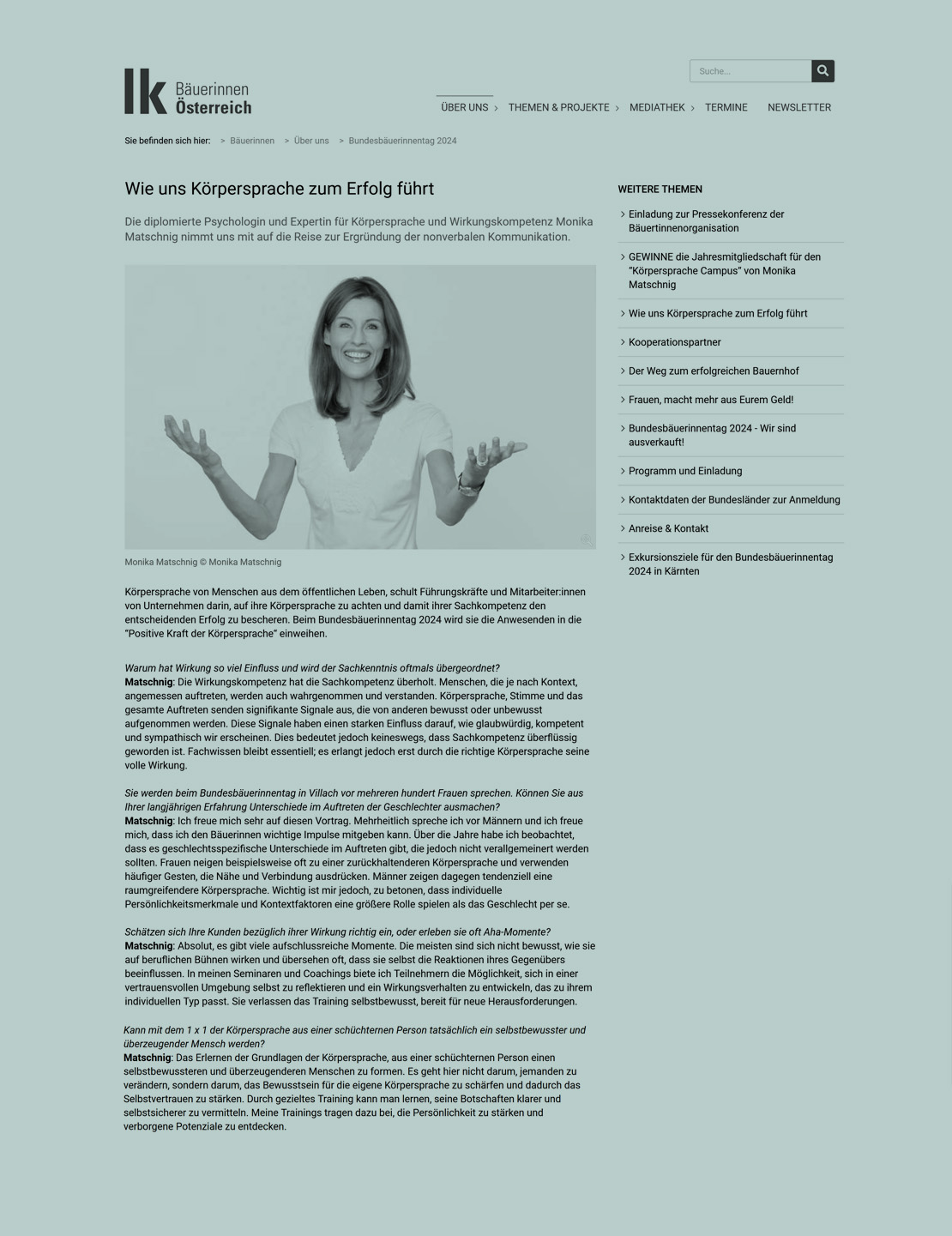 Fachartikel Körpersprache: Wie uns Körpersprache zum Erfolg führt