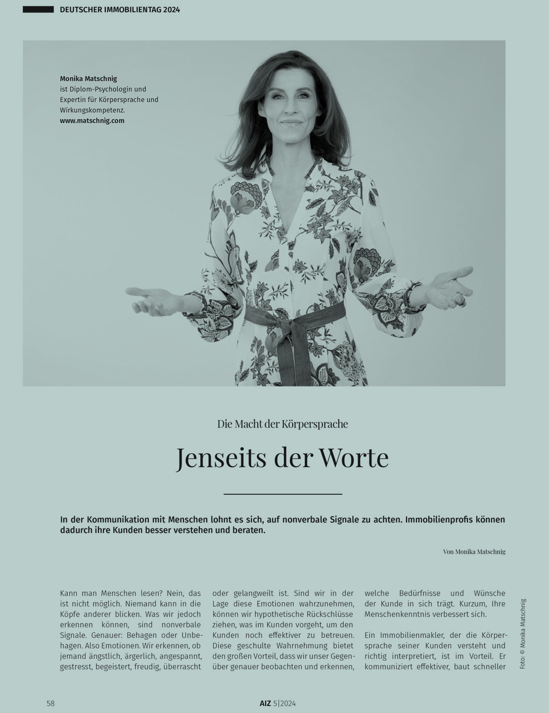 Fachartikel Körpersprache: Jenseits der Wort