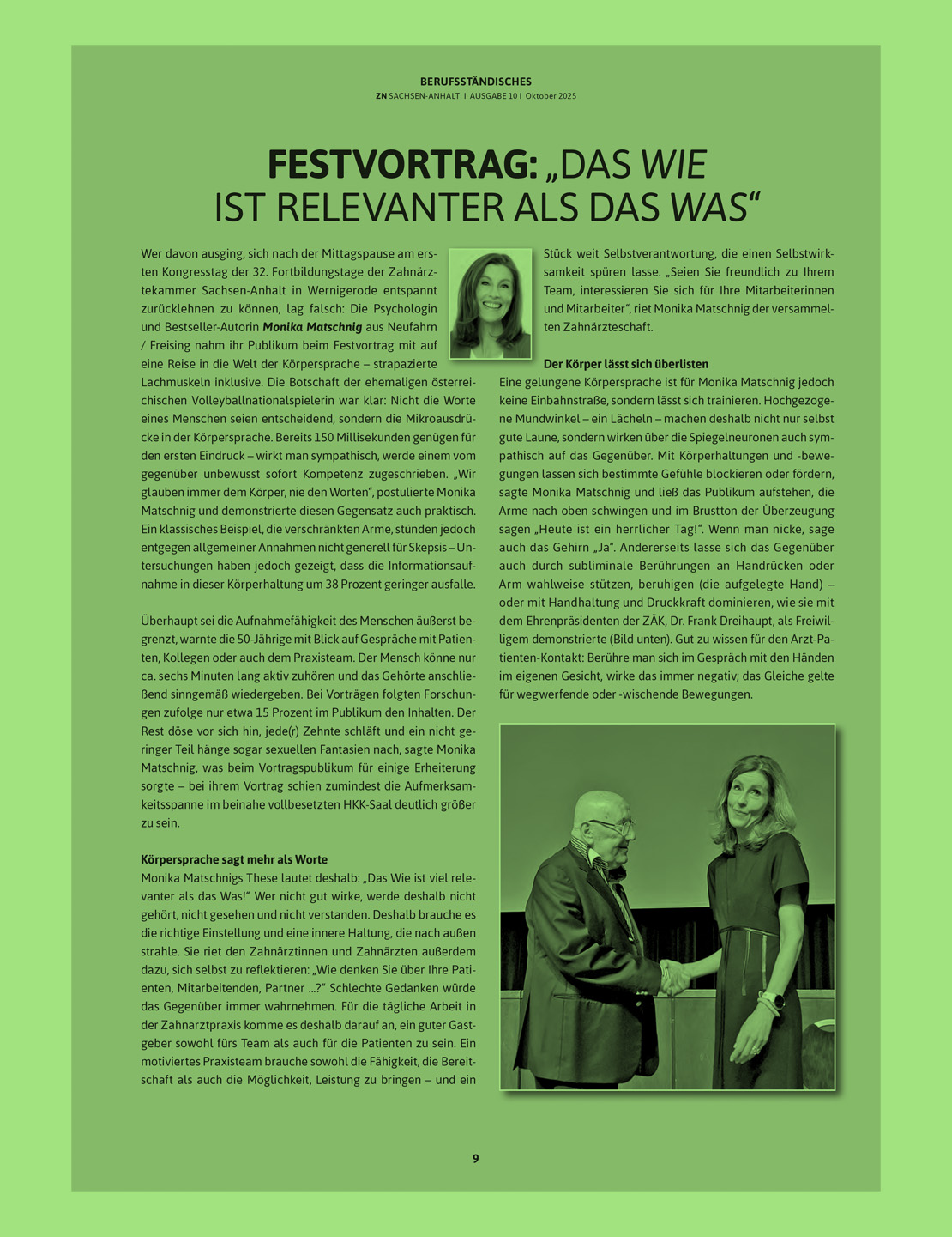 Fachartikel Körpersprache: Unser Werkzeug richtig einsetzen