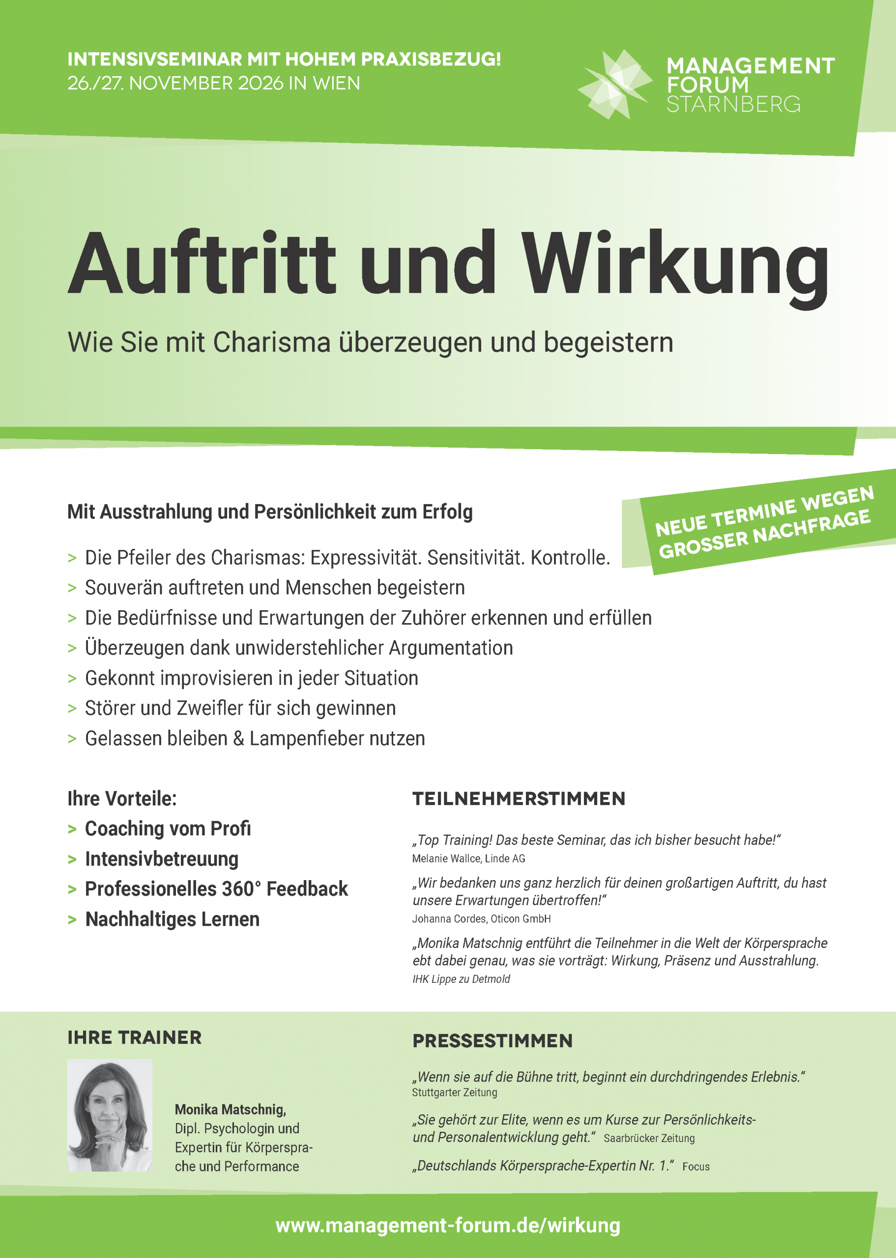 Körpersprache Training: Körpersprache. Macht. Erfolg.
